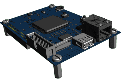 Modèle 3D STEP Carte Electronique